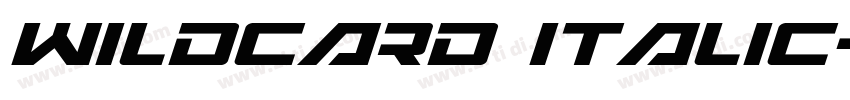 Wildcard Italic字体转换